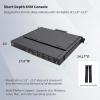1U Rack Mount KVM Console, 1080P 15.6" LCD Monitor, 8 Port VGA KVM Switch with Keyboard Touchpad, OSD Control, 8 VGA USB KVM Cables, Dual Power Supply, All in One for Short Depth Network Cabinets view 4