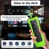 3 Packs Silicone Remote Cover Case Glow in The Dark, Anti-Slip Silicone Protective Case with Lanyard(Glow Green & Sky Blue & Orange) view 2