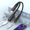 2-in-1 Lightning to 3.5mm Jack Headphone and Charger Cable for iPhone 14 Pro Max/14 13 12 11