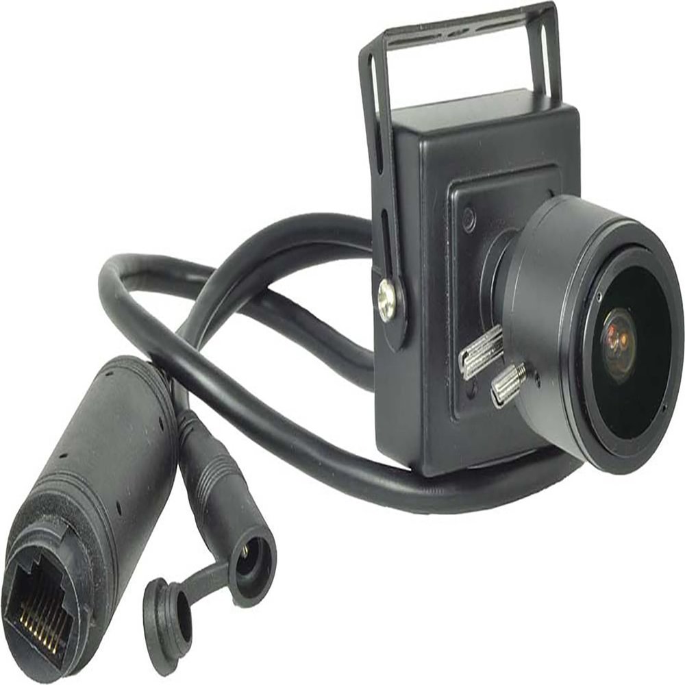 BlueFishCam Wired Varifocal 4MP Mini POE IP Camera Security Lens 2.8-12mm Manual Zoom Lens Indoor Surveillance Motion Detection CCTV System (4MP)