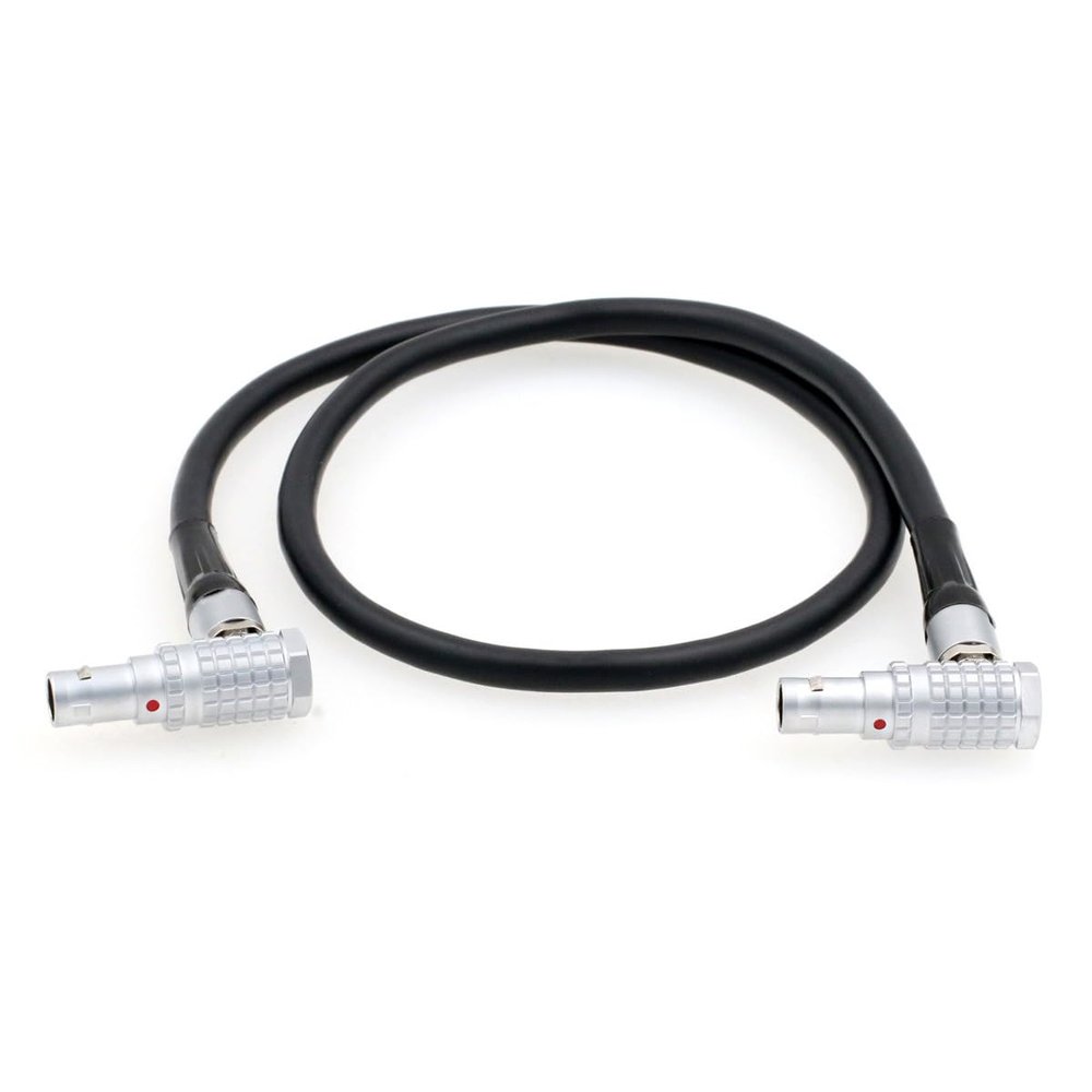 HangTon Timecode Sync Cable for Ambient Lockit NanoLockit to RED V-Raptor Komodo Komodo-X Camera Right Angle 5 pin to 9 pin 20"