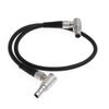HangTon Timecode Sync Cable for Ambient Lockit NanoLockit to RED V-Raptor Komodo Komodo-X Camera Right Angle 5 pin to 9 pin 20" view 2