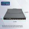 1U Rack Mount KVM Console, 8 Port VGA KVM Switch w/17'' LCD Monitor Touchpad Keyboard, 8 x VGA Cables Included, Switching via Front Panel LEDs, Keyboard Hotkey or On-Screen-Display (OSD) view 3
