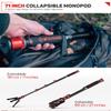 IFOOTAGE 71 "Aluminum monopod and Quick Release Version, Cobra 3 A180F, Retractable Video monopod with feet, Professional SLR monopod, Compatible with Sony Canon Nikon SLR Cameras view 4