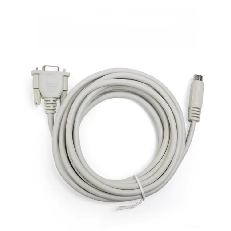 Compatible DVPACAB215 PLC Programming Cable DVP Series Programming Download Cable for ES EC EX SS SX SC EH Series PLC Downloading and Uploading Programming Light Gray : 5m