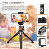 Andoer Tabletop Tripod Lightweight Tripod Stand Mini Tripod Foldable Tripod With Detachable Ball Head Aluminum Alloy 3Kg/6.6Lbs Load Capacity Compatible With Canon/Nikon/Sony Camera And Dji Gimbals view 2
