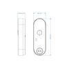 ENS ED-DB2-IC-W Video Doorbell, 2MP@30FPS, 2.4G Wi-Fi, 1/2.8" CMOS Sensor, 2MP (19201080) Max. Resolution, Built-in Mic & Speaker, RS485, 2D/3D NR, Wiegand, LED(3ft), IR(10ft), DC12V/0.5A, IP65 view 3
