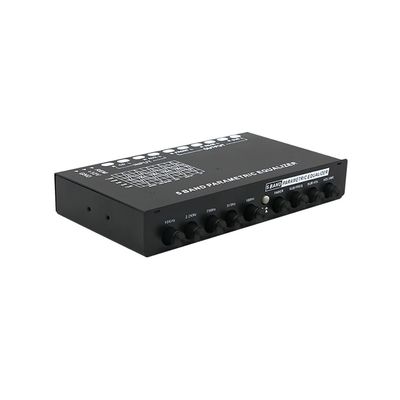LeTkingok Multifunctional 5 Band Car Equalizer, Car Audio EQ Tuning Crossover Amplifier Parametric Equalizer Car Audio Equalizer