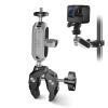 Andoer Camera Mounts Clamp Mount Bicycle Handlebar Adapter Mount Aluminum Alloy with Dual 360Rotatable Ball Head with GoPro Adapter Compatible with GoPro Hero 11/10/9/8/7 Insta360 One/X2/X3 Cameras view 2