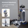 Andoer Camera Mounts Clamp Mount Bicycle Handlebar Adapter Mount Aluminum Alloy with Dual 360Rotatable Ball Head with GoPro Adapter Compatible with GoPro Hero 11/10/9/8/7 Insta360 One/X2/X3 Cameras view 3