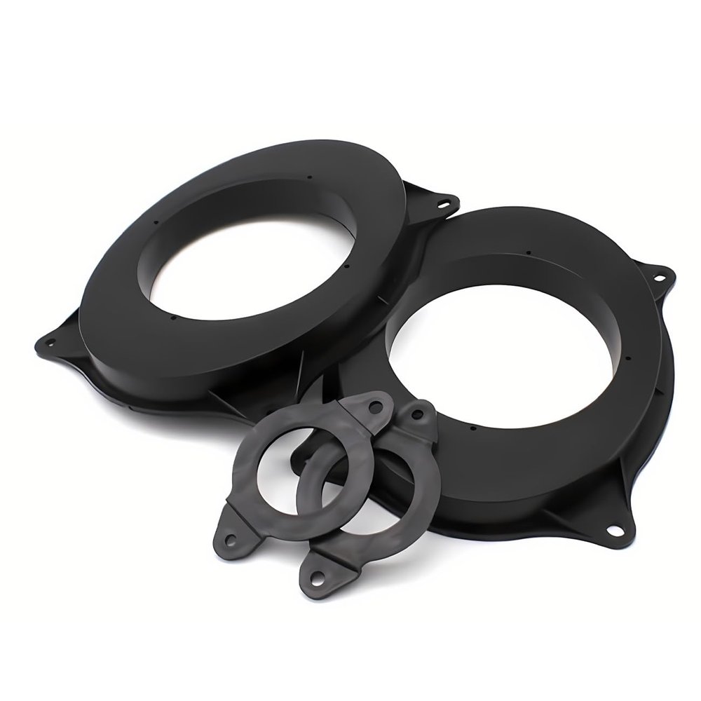 Door Speaker Adapter Spacer Rings, 6x9 to 6.5 Speaker Adapter Runner Mount ABS Material, Compatible with, with Audio Front Door Modification, 2 Pcs