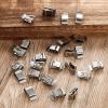 COOLHOOD 50pcs Stainless Steel Cable Clips, Wire Management for Solar, Trailer Boat, Silver view 4