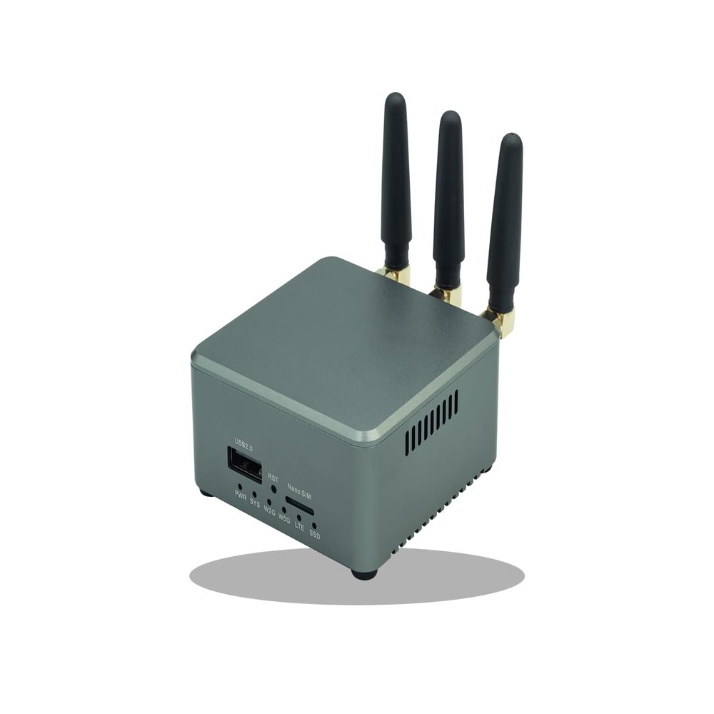 youyeetoo Banana pi R3 Mini Travel Router Board WiFi 6 OpenWRT MediaTek MT7986A 2G DDR RAM 8G eMMC Flash 2X 2.5GbE Port Onboard (Wireless Network for Streaming Media, Games and Other Applications)