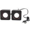 Zopsc MiniUSB Stereo 3.5mm Jack Wired Speaker, Compact and Lightweight, Portable Mini Sound System, Share Great Sounds with Friends and Family, for PC Laptop MP3 MP4 (Binaural) view 2