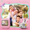 Kids Camera Instant Print, 12MP & 1080P Instant Camera for Kids with 32G Card & Print Paper, Selfie Digital Video for Toddler,Christmas Birthday Gifts for Girls Boy Age 3-12 (Pink) view 2