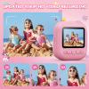 Kids Camera Instant Print, 12MP & 1080P Instant Camera for Kids with 32G Card & Print Paper, Selfie Digital Video for Toddler,Christmas Birthday Gifts for Girls Boy Age 3-12 (Pink) view 3