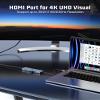 7 in 1 USB C Hub, Tymyp USB C HUB Adapter, a Versatile hub with 4K HDMI, 100W PD, USB 3.0 Ports, 2 x USB 2.0 Ports and an SD/TF Card Reader view 2