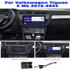 10'' Car Radio Multimedia Player for Volkswagen VW Tiguan 2 Mk 2016-2022 Android 12 Car Stereo with Navigation GPS BT CarPlay/Android Auto WiFi 4G SWC FM/RDS+Backup Camera,Ts722/2+32g view 2
