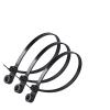 BREAKA 100Pcs Nylon Cable Tie 4 * 200 Fixed Cable Tie Nylon Cable Zip Ties with Screw Hole Mount Self Locking Loop Wrap Bundle Tie Straps (Color : 100pcs-white, Size : 5x400M dia5.5) view 1