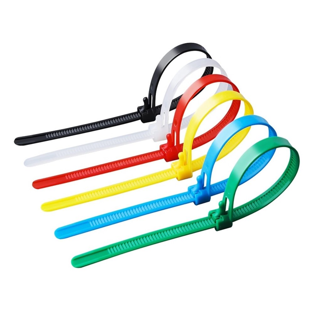 BREAKA 20pcs Plastic Reusable Cable Zip Ties 8 * 200/250/300/450 Releasable Nylon May Loose Slipknot 8/10 Inch Recycle Detachable Bundle (Color : Red, Size : 8x400mm)