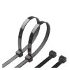 BREAKA 100PCS Self-Locking Plastic Nylon Cable Tie White 3mm 4mmx200mm Industrial Binding Fastening Winding Zipper Wire Tie Kit Black (Color : 4x500 3.6mm (100pcs), Size : Black) view 1