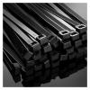 BREAKA 100PCS Self-Locking Plastic Nylon Cable Tie White 3mm 4mmx200mm Industrial Binding Fastening Winding Zipper Wire Tie Kit Black (Color : 4x500 3.6mm (100pcs), Size : Black) view 3