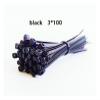 BREAKA Plastic Nylon Wire Cable Zip Ties Self-Locking Cable Ties 100pcs Black White Cable Ties Fasten Loop Tie Organiser Fasten Cable (Color : 4-200mm-white) view 2