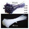 BREAKA Plastic Nylon Wire Cable Zip Ties Self-Locking Cable Ties 100pcs Black White Cable Ties Fasten Loop Tie Organiser Fasten Cable (Color : 4-200mm-white) view 4