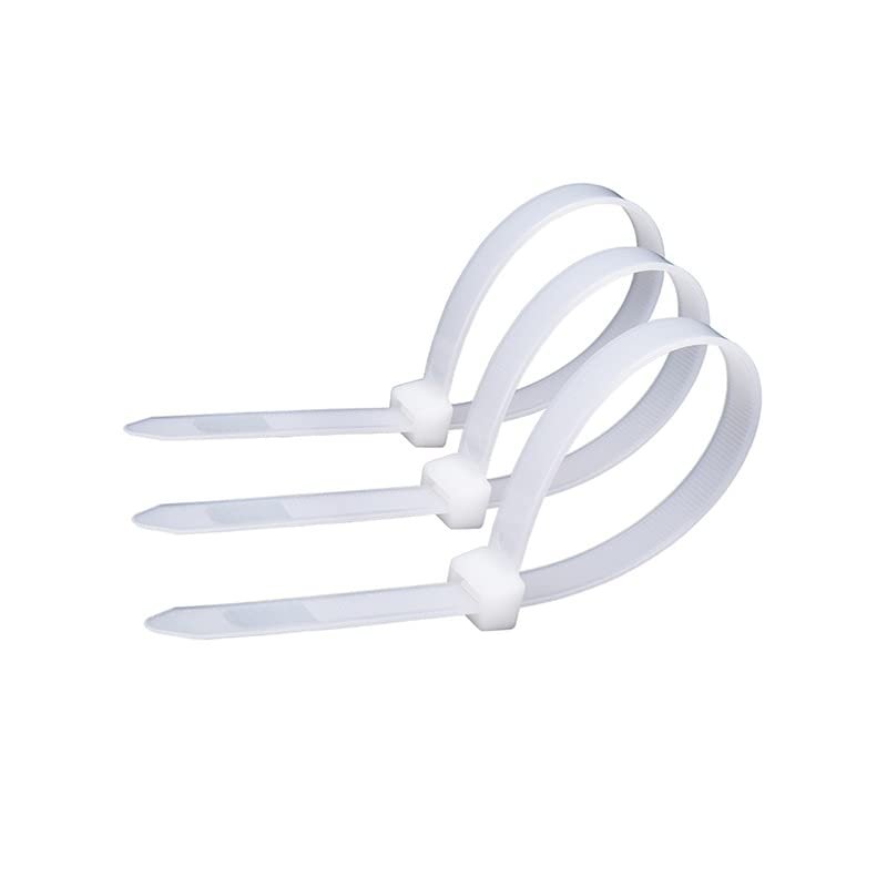 BREAKA 250/1000PCS Self-Locking Plastic Nylon Tie White 3 * 100 3 * 150 4 * 200 Cable Tie Fastening Ring Zip Wraps Strap Nylon Cable Tie Set (Color : 4x200mm, Size : 10 Pack)