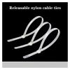 BREAKA 30 Pieces Reusable Nylon Cable Ties Self-Locking Plastic Strap Fasteners Removable Retractable Cable Ties Binding Straps (Color : 30pcs, Size : 5x200mm) view 2