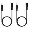 Fancasee 2-Pack 3FT 5.5mm x 2.5mm DC Power Extension Cable Male to Female Plug Jack Power Supply Adapter Extension Cord for IP Camera CCTV Surveillance Security Camera LED Strip DVR Router view 1