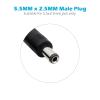 Fancasee 2-Pack 3FT 5.5mm x 2.5mm DC Power Extension Cable Male to Female Plug Jack Power Supply Adapter Extension Cord for IP Camera CCTV Surveillance Security Camera LED Strip DVR Router view 2