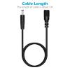 Fancasee 2-Pack 3FT 5.5mm x 2.5mm DC Power Extension Cable Male to Female Plug Jack Power Supply Adapter Extension Cord for IP Camera CCTV Surveillance Security Camera LED Strip DVR Router view 4