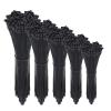 BREAKA 100Pcs Nylon Cable Tie Self Locking Plastic Loop Wire Black 1.9X60 2.7X250 Wrap Strap Zip Organizer Fasten Tension Belt (Color : White 100 pcs, Size : 7.6X400mm) view 2