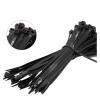 BREAKA 100Pcs Nylon Cable Tie Self Locking Plastic Loop Wire Black 1.9X60 2.7X250 Wrap Strap Zip Organizer Fasten Tension Belt (Color : White 100 pcs, Size : 7.6X400mm) view 3