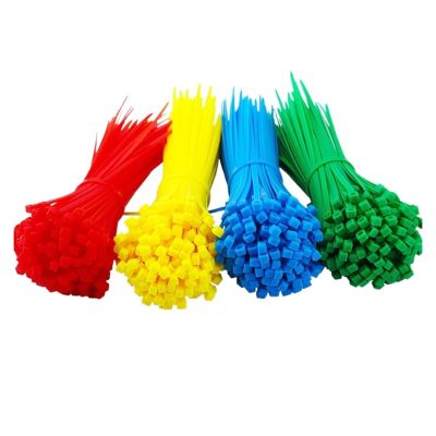 BREAKA Self-Locking Nylon Wire Cable Zip Ties Cable Ties White Black Organiser Fasten Cable 100pcs/bag Color 2.5mmx100mm 2.5mm*100mm (Color : Yellow, Size : 3x150mm100PCS)