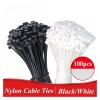 BREAKA 500pc Self-Locking Plastic Nylon Tie Black Zip Wraps Strap Nylon Cable Ties Holder Fastening Ring 3X200 Loop Wire Wrap 4x200 (Color : 3x200 500PCS) view 3