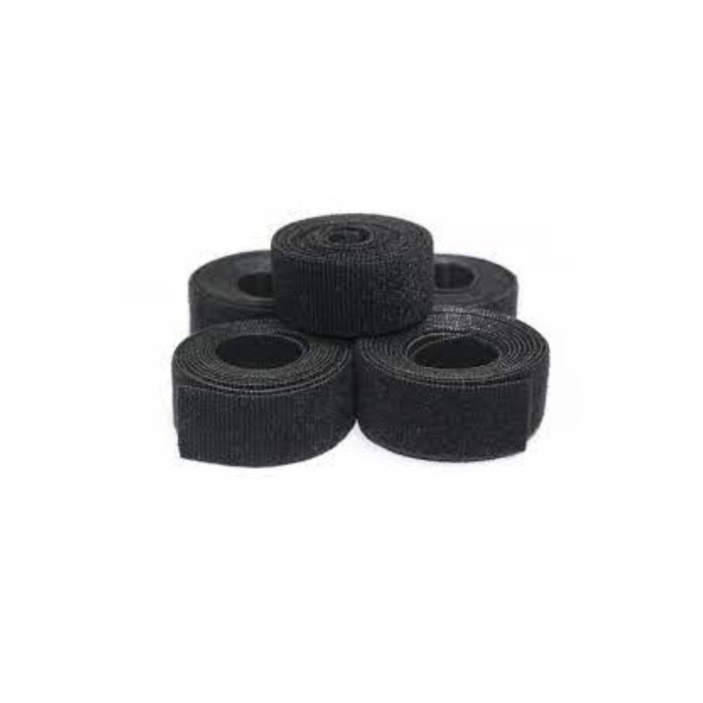 FindTape Hook-N-Loop Back to Back Fastener, 3/4 in. x 8 in. (Black) / 12 straps