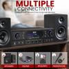 Pyle Bluetooth Home Theater Receiver Amplifier - 180W Peak Power Amp w/Treble, Bass, Echo Control, MP3/USB/FM, Dual Channel Audio Stereo System for Home Streaming Entertainment, Karaoke, Professional view 3