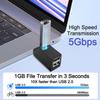 HATMINI 3 Ports USB Hub,USB Male to Female Expansion Adapter 2 Pcs 90 Degree Splitter 1 USB 3.0 and 2 USB 2.0 Port Portable Powered Data for Connecting Mobile Hard Disk, U Disk, Camera, Mouse,etc view 3
