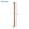 Aspen Creative 15014-12A, 4' Camel Faux Silk Fabric Cord & Chain Cover, Easy to Install for Lighting Fixture, Cable Management, Lamp Wire Cover, Set of 2 view 3