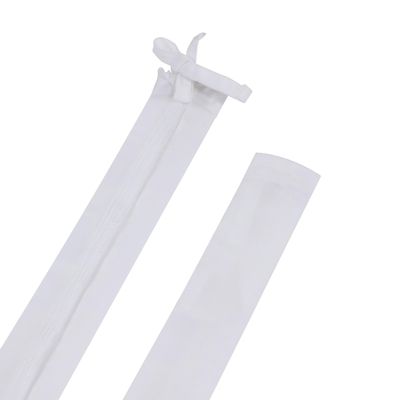Aspen Creative 15012-22A, 6' White Faux Silk Fabric Cord & Chain Cover, Easy to Install for Lighting Fixture, Cable Management, Lamp Wire Cover, Set of 2