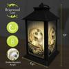Briarwood Lane Black and White Pumpkins Lantern view 3