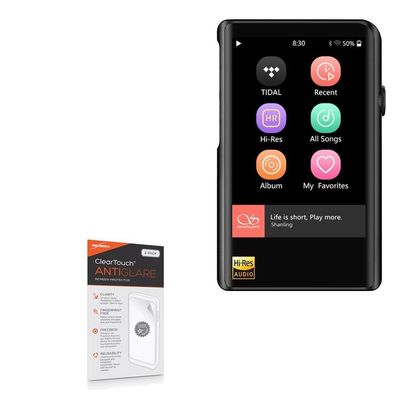 BoxWave Screen Protector Compatible with Shanling M2X - ClearTouch Anti-Glare (2-Pack), Anti-Fingerprint Matte Film Skin