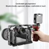 Camera Cage Wooden Handle Grip, Universial Left Right Side Handle Grip, for DSLR Camera Cage and Camnera Accessories, with Cold Shoe Mount 1/4 Inch Screw Hole 3/8 Inch Screw Hole view 3