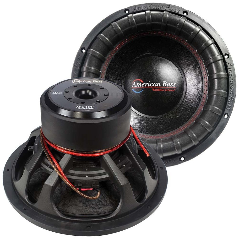 (2) AMERICAN BASS XFL 15 Dual 4-OHM Competition CAR SUBWOOFERS SUBS D4 (1 Pair)