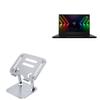 BoxWave Stand and Mount Compatible with Razer Blade 16 RTX 4070 (Dual UHD+FHD+Mini-LED) - Executive VersaView Laptop Stand, Ergonomic Adjustable Viewing Angle Metallic Riser - Metallic Silver view 1