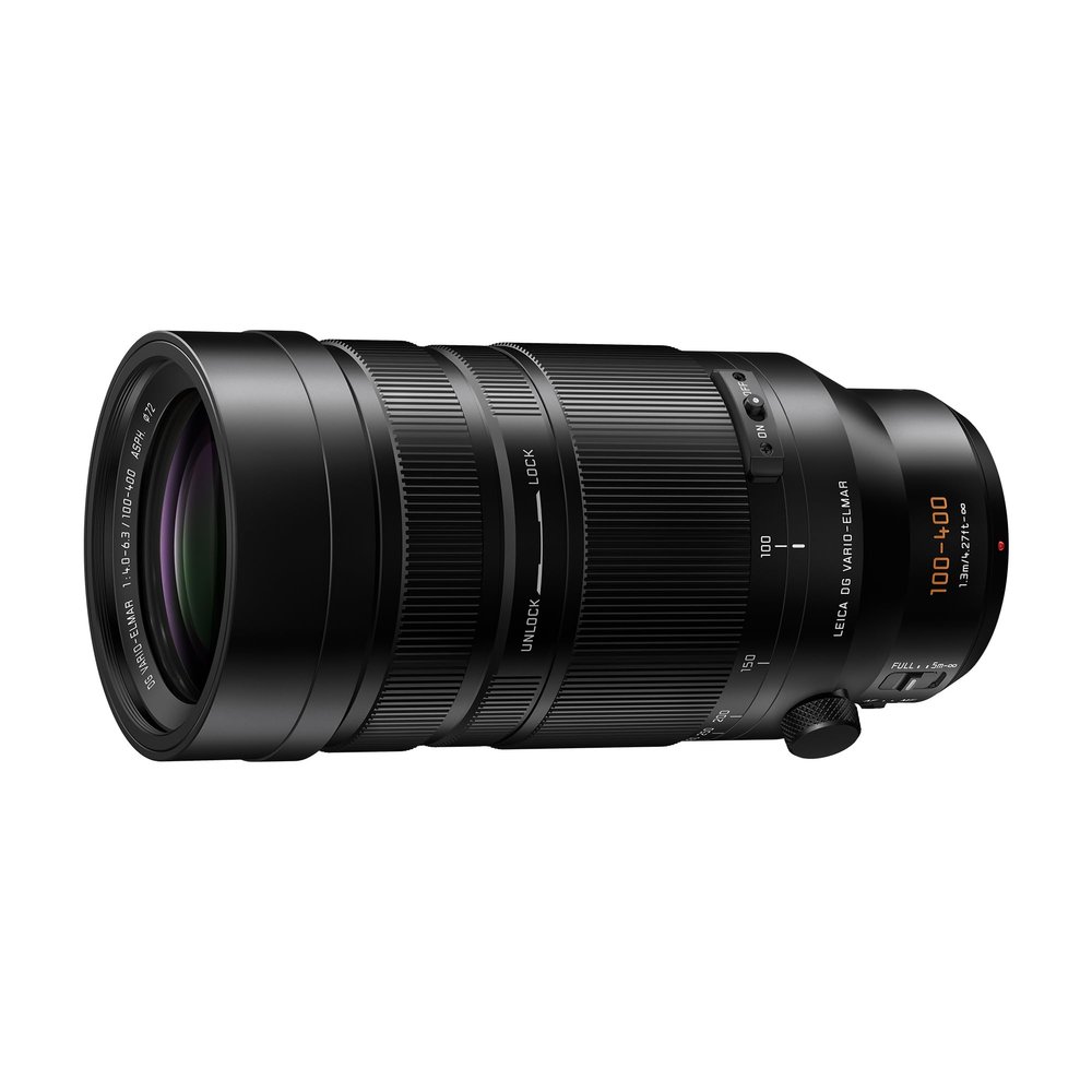 Panasonic LUMIX Micro Four Thirds Camera Lens, Leica DG Vario-Elmar 100-400mm, F4.0-6.3 II ASPH., Power O.I.S. - H-RSA100400