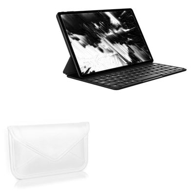 BoxWave Case Compatible with Chuwi HiPad Max - Elite Leather Messenger Pouch, Synthetic Leather Cover Case Envelope Design - Ivory White