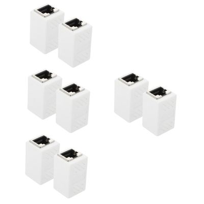 Baluue 8pcs Female to Female Ethernet Coupler Adapter for and Network Cables Connector for Enhanced Data Transfer and Streaming Performance